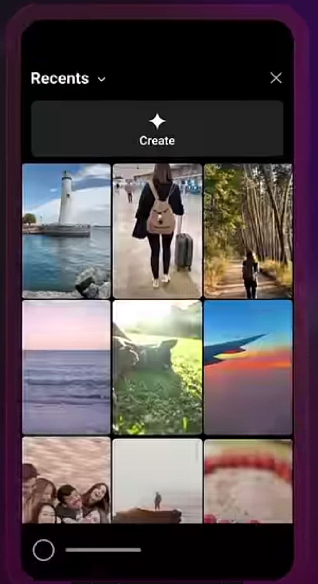 New Create Button in YouTube Shorts